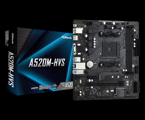 ASRock A520M-HVS AMD AM4 Micro ATX Motherboard