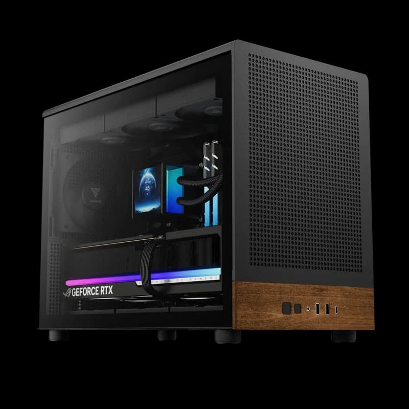 Gamdias ATHENA M4M WOOD mATX Mini Tower Gaming Casing