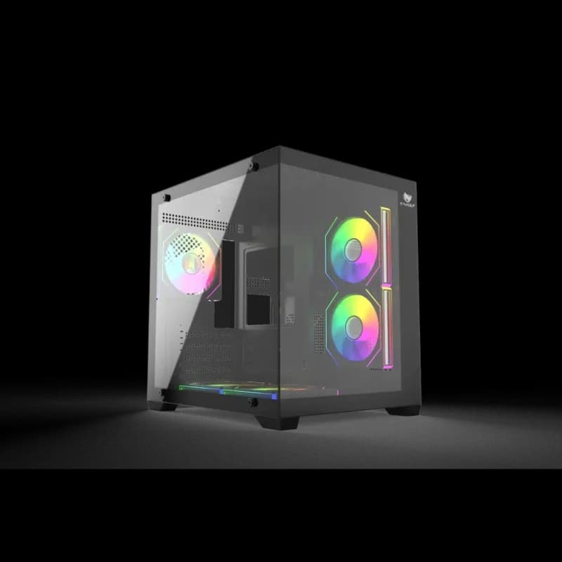 T-Wolf Mystery Box NV X5 Infinity ARGB M-ATX Mid Tower Gaming Casing