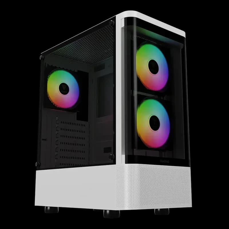 Gamdias TALOS E3 CG WH ARGB ATX Mid-Tower Gaming Casing