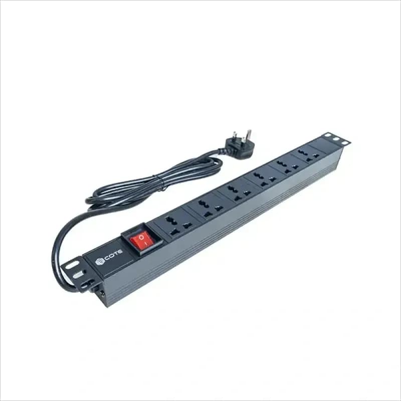 COTE CPDU-1U-6US-13AMP 6-Port Universal 3 Pin PDU