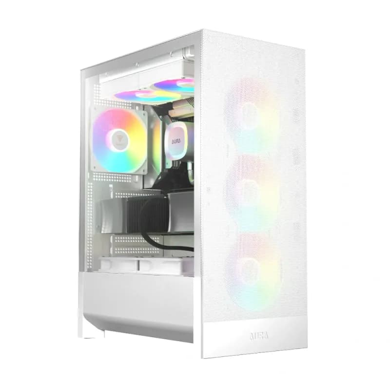 Gamdias AURA GC15 WH ARGB ATX Mid Tower Gaming Casing